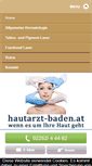 Mobile Screenshot of hautarzt-baden.at